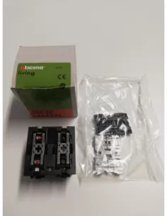 Actuador Bticino scs con 1 relé y 2 módulos l4671//1 living international